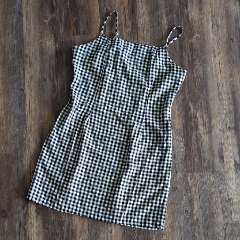 Black and White Checkered Dress